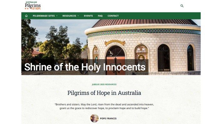Screenshot - Pilgrims of Hope website 2025_webcropped