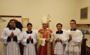 Archbishop visits St Charles’ Seminary to institute four new ministers